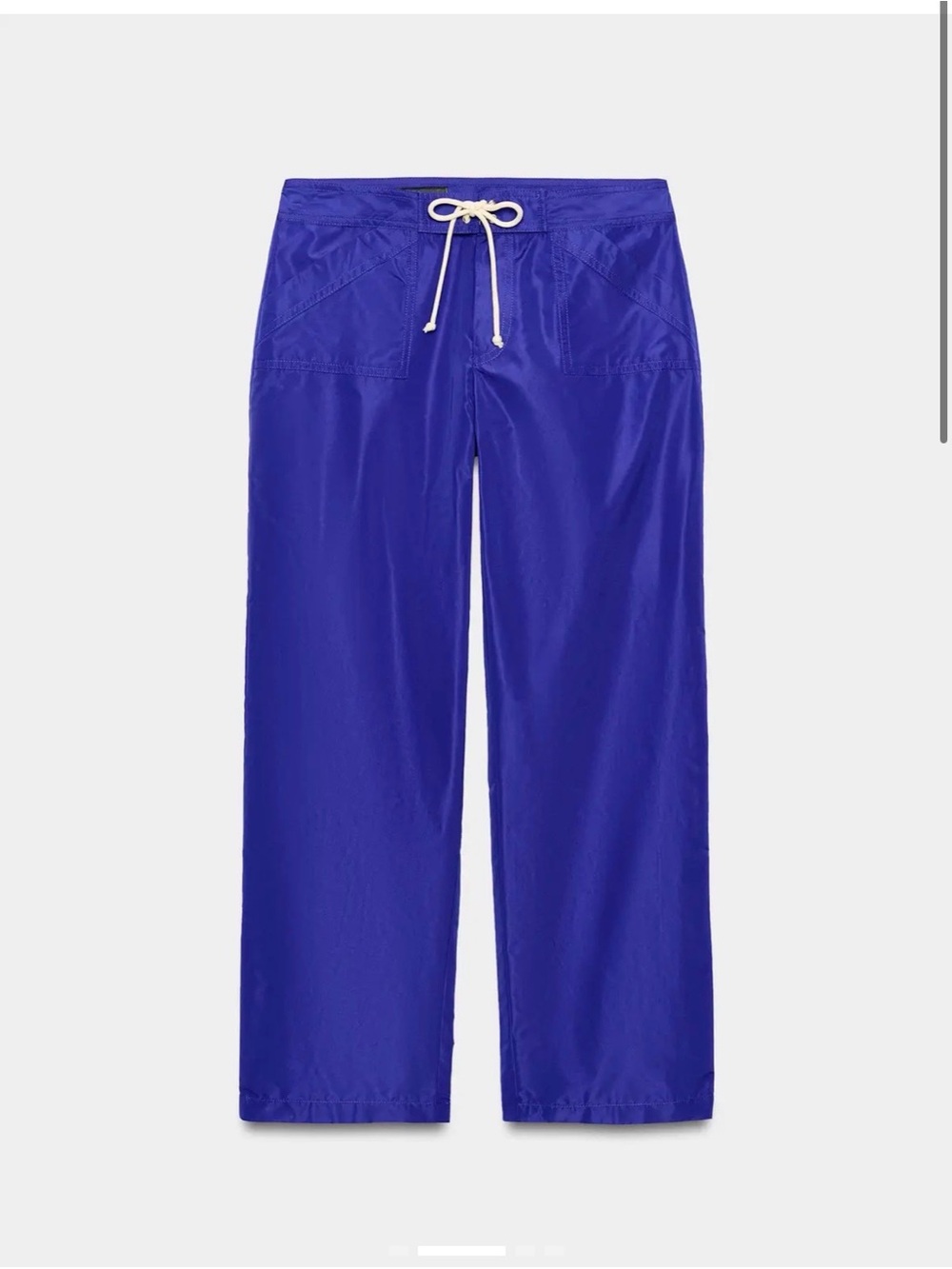 Zara Relaxed Drawstring Pants — Royal Blue